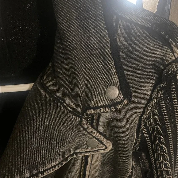 Free people - Women's Black Distressed Jacket - Picture 3 of 8